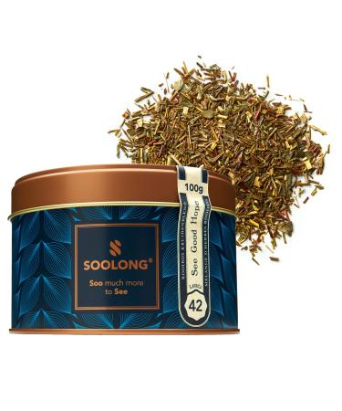 Soolong See South Africa No42 Green Rooibos & Vanilla Tea Light Sweet & Velvet Soft Rooibos and Vanilla Sustainable Loose Tea Rooibos from South Africa Can 100gram South Africa Rooibos Vanilla Velvet soft Large can