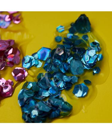 Holographic Chunky Black Glitter Gel by Moon Glitter - 12ml - for Face, Body, Hair, Nails - Cosmetic Festival Glitter Face Paint - Buy Online on GoSupps.com