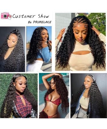 PRIMELACE 20 Kinky Curly Human Hair HD Transparent Lace Front Wig - 180% Density 13x4 Afro Kinky Curly Wig - Buy Online on GoSupps.com