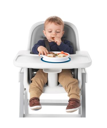 OXO Tot Stick & Stay Suction Divided Plate | Navy Blue | Best Child-Friendly Dinnerware for Easy Mealtime - Buy Online on GoSupps.com