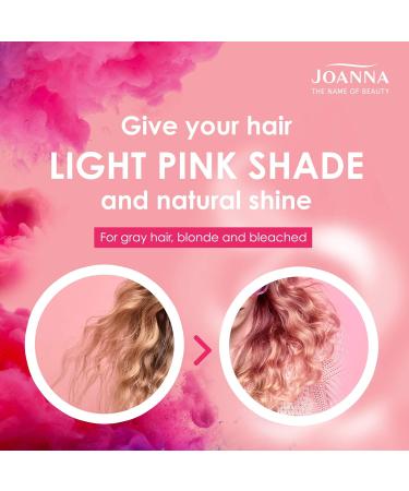 Joanna Ultra Color Pink Rinse for Blonde & Light Hair - Pastel Pink - 150ml - Temporary Shine & Tinge Removal - Buy Online on GoSupps.com