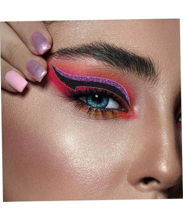 FOMIYES 80 Pairs Eyeliner Glitter Stickers Stickera Eye Shadow Stickers Eye Makeup Tools Eyes Adhesive Tape 4X0.5X0.1CMx2pcs Assorted Colorx2pcs - Buy Online on GoSupps.com