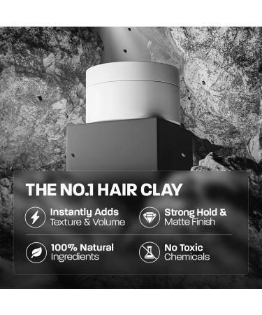 Texture clay 70g Nongreasy care clay pomade strong hold matte finish hair sculpting clay styling wax Daily Travel Party Wedding Birthday Holiday Events Presentation - Buy Online on GoSupps.com