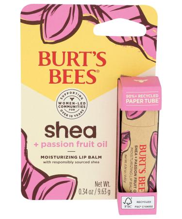 BURTS BEES Shea Passion Fruit Oil Lip Balm 0.34 OZ