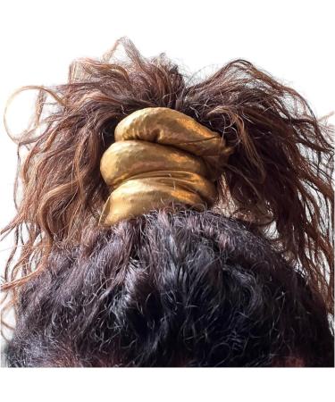 The Big Beanie Scrunchie for Big Hair Up Do's (Gold) - Buy Online on GoSupps.com