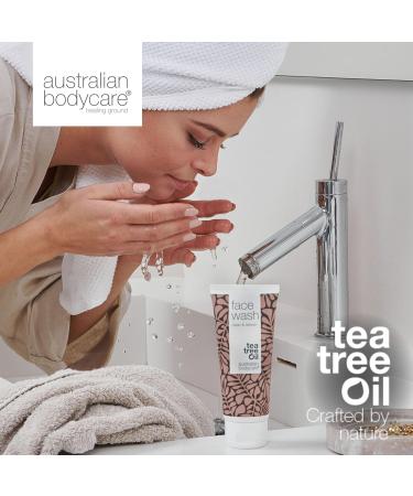 Natural Tea Tree Oil Face Washing Gel 500ml - For Men & Women | Acne Care & Daily Cleanser | 100% Vegan - Buy Online on GoSupps.com