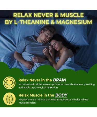 Liposomal L-Theanine 200mg Magnesium Glycinate 400mg Gummies with GABA 5HTP Apigenin Vitamin B6 & D3 Ashwagandha Lemon Balm Leaf Melatonin Free Sleep Chewable for Relax Mood & Muscle 2 Packs Pack of 2 - Buy Online on GoSupps.com