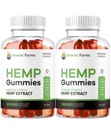 (2 Pack) Greener Farms Gummies Official GreenerFarms Full Gummies Formula Reviews 60 Gummies for 2 Months