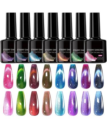 Magnetic - 8 Bottles of Magnetic Glitter Gel Long-Lasting Finishing Manicure Accessories for Women and Girls - Buy Online on GoSupps.com