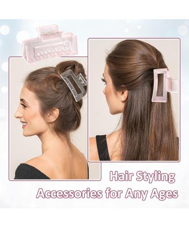 10PCS Ms.Belles Large Claw Hair Clips - Strong Hold Matte Styling Accessories for Thick & Thin Hair - Buy Online on GoSupps.com