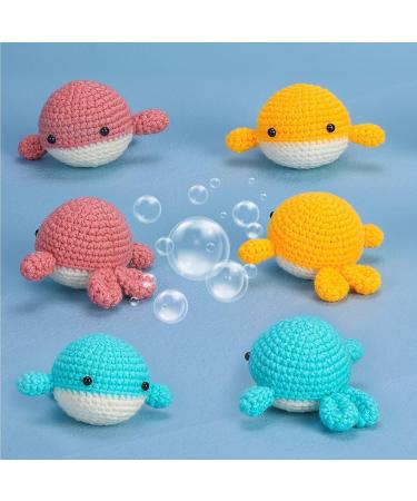 Karsspor Cute Whales Crochet Kit - 3 PCS Beginner Starter Pack for Adults and Kids - Complete Material Pack with Step-by-Step Instructions and Video Tutorials - Buy Online on GoSupps.com