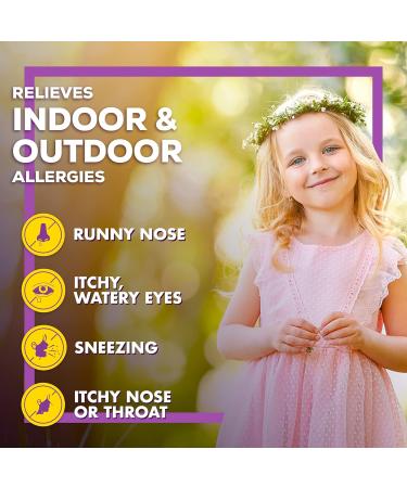 Allegra Children's 12HR Allergy Liquid with Xyzal Children's 24HR Allergy Oral Solution Bundle Berry & Tutti Frutti Flavors - Buy Online on GoSupps.com