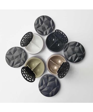 Lensbix Geometric Contact Lens Container - Futuristic 3D Design | Stylish Gift for Lens Wearers (NO21 Cappuccino) - Buy Online on GoSupps.com