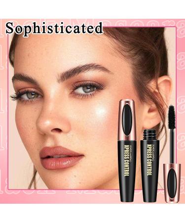 2PCS Waterproof Long Lasting Black Mascara No Clumping Smudge-Proof Black Mascara for Eye Makeup - Buy Online on GoSupps.com