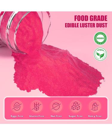 Wwtop Pink Edible Glitter - 15g Tasteless Glitter Powder for Drinks Chocolate Cake Cupcakes & More - Perfect for Easter & Festive Treats - Buy Online on GoSupps.com