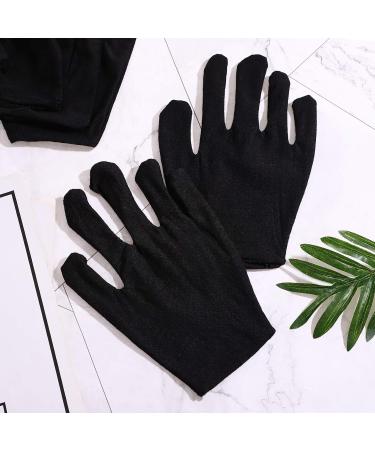 Beaupretty Moisturizing Eczema Cotton Gloves - 12 Pairs Black Cotton Spa & Lotion Gloves for Dry Hands Care - Buy Online on GoSupps.com