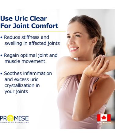 Promise Uric Clear- Uric Acid Cleanse & Gout Reducer - Joint Support Supplement with Dandelion Root Celery to Relieve Sore Stiff Joints- 75 Capsules 75 Count (Pack of 1) - Buy Online on GoSupps.com
