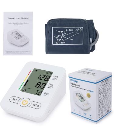 Extra Large Cuff Blood Pressure Monitor- Automatic Upper Arm with Wide-Range Large Cuff for Home Use - 60 Reading Memory (White) - Buy Online on GoSupps.com