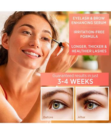 Natural Vine Eyelash and Brow Growth Serum | Irritation Free Formula | Guaranteed Results in 3-4 Weeks for Longer, Thicker, and Fuller Eyelashes - Buy Online on GoSupps.com