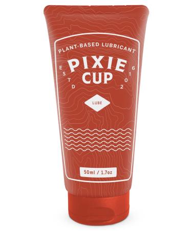 Pixie Menstrual Cup Tube Lube - Make it Easy to Insert Your Period Cup - an All Natural Water Based Lubricant - Very Useful for Menstrual Disc Users (1.7 Ounces) Red