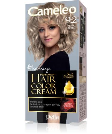 Delia Cameleo Permanent Hair Color Cream Kit with Omega+ - 9.2 Pearl Blonde (3129) E/07