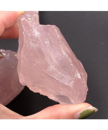 Home Decoration Natural Pink Rose Quartz Crystal Stone Rock Chips LuckyNatural Stones and Minerals th Decoration Stones ZJGIDTEM (Size : 90-100g) - Buy Online on GoSupps.com
