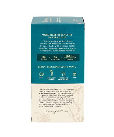 Teeccino Dandelion Coconut Herbal Tea | Caffeine-Free & Prebiotic | Detoxifying Dandelion Root | 25 Tea Bags | 25 Count Pack - Buy Online on GoSupps.com