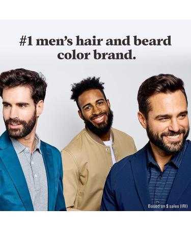 Just For Men Mustache & Beard Coloring - Real Black - 3 Pack 1 Count with Brush for Easy Application - Buy Online on GoSupps.com