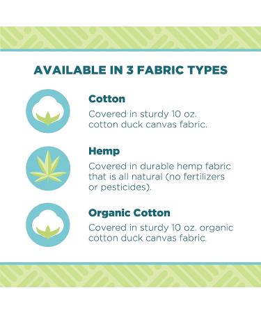 Bean Products Zafu Meditation Cushion XL - Handcrafted in the USA with Organic Buckwheat - Removable Cover - 10oz Cotton Canvas - 14x18 - Buy Online on GoSupps.com