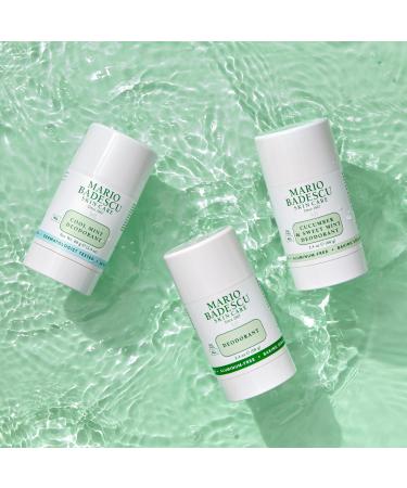 Mario Badescu Deodorant Infused with Skin-Loving Botanicals | Aluminum and Baking Soda-Free | Keeps Underarms Fresh All Day | For Daily Use | 2.4 FL. OZ Cucumber & Sweet Mint - Buy Online on GoSupps.com