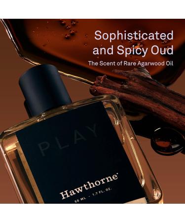 Hawthorne Sophisticated and Spicy Oud Cologne. A Rich and Captivating Fragrance of Rare Agarwood with Seville Orange and Egyptian Geranium Notes. 50 mL - 1.7 Fl Oz. Sophisticated & Spicy Oud - Buy Online on GoSupps.com