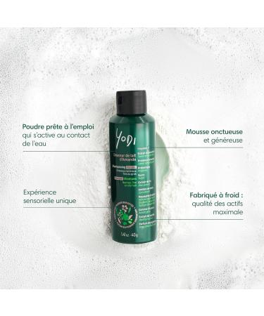 YODI - Powder Shampoo - Almond Milk Softness - Volume & Shine - Prebiotic Shampoo - Patented Powder - Vegan - Made In France - Normal/Oily Hair - Fine Hair - 40g - Buy Online on GoSupps.com