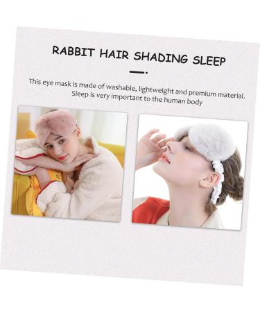Buy Minkissy 6pcs Rabbit Fur Blackout Sleeping Masks - Adjustable Plush Eye Masks for Travel Napping & Relaxation - Buy Online on GoSupps.com