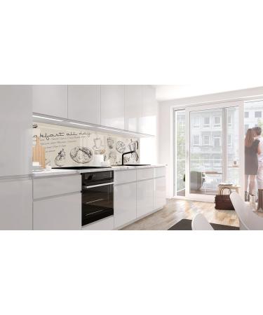 Premium Self-Adhesive Kitchen Wall Sticker - Glass Look Design 60x340cm | Durable & Easy to Install for All Surfaces - Buy Online on GoSupps.com