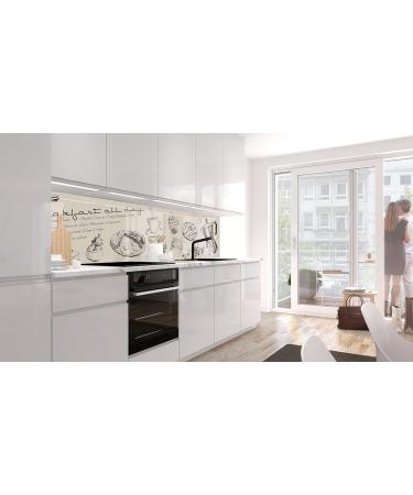 Premium Self-Adhesive Kitchen Wall Stickers - Glass Look 60x80cm Stiffened PET - Perfect for Breakfast D cor - Buy Online on GoSupps.com