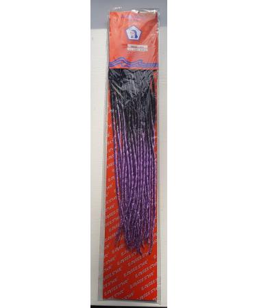 Elysee Star Dreads Black Light Purple Transitional Dreadlocks Double Ended Synthetic Dread - Buy Online on GoSupps.com