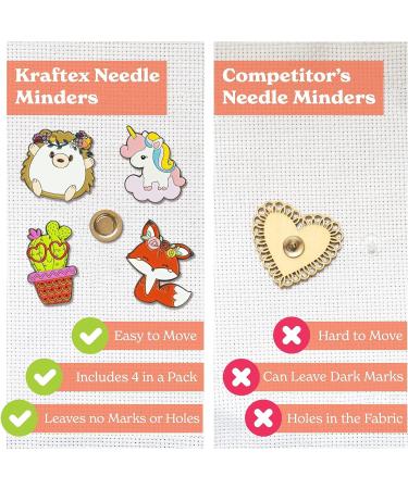 Magnetic Needle Minder 4 Pack - Hedgehog Fox Unicorn Cactus - Sewing & Embroidery Kit - Buy Online on GoSupps.com