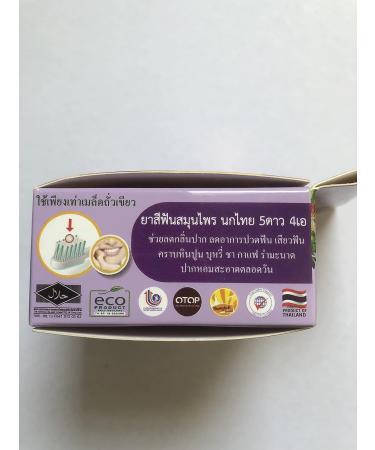 NOKTHAI 5Star4A Thai Herbal Mangosteen Toothpaste - 25g, Reduce Bad Breath, 100% Natural Formula - Buy Online on GoSupps.com