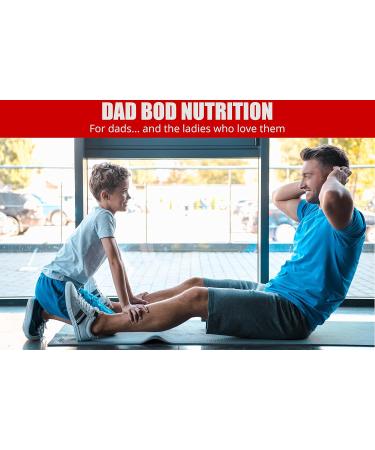 Dad Bod Nutrition 28oz Funny Protein Shaker Bottle with Black Lid - Buy Online on GoSupps.com