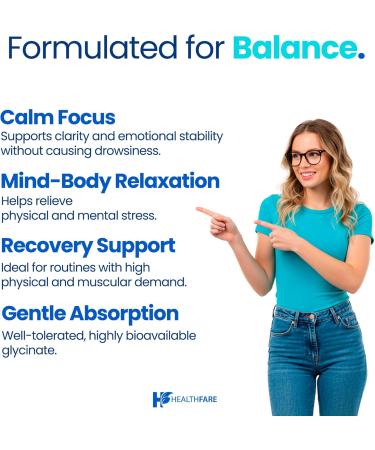 HealthFare Magnesium Glycinate 500mg | 240 Veg Capsules | High-Absorption Chelated Magnesium | Gluten-Free | Non-GMO | Made in The USA - Buy Online on GoSupps.com