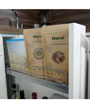 Nare ei Organic Hemp Protein Powder - 50% Vegan Protein from Germany | 450g - Ideal for Smoothies Muesli Porridge & Baking | DE- KO-005 Certified - Buy Online on GoSupps.com