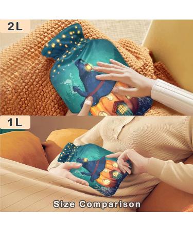 NAANLE Fairy House Punbis 1L Transparent Hot Water Bottle - Handheld Heating Bag for Pain Relief & Cold Therapy - Buy Online on GoSupps.com