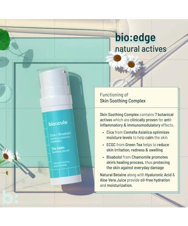 biocule The Calm Soothing Face Serum Cica Bisabolol & Polyphenols for Soothing & Calming Face Serum to reduce Skin Inflammation Redness & Swelling for Sensitive Skin - Buy Online on GoSupps.com