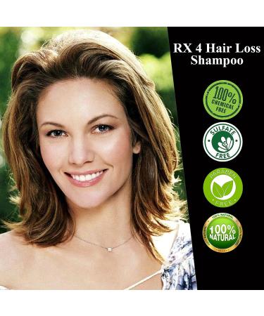 RX4 Hair Loss Shampoo - DHT Blocker for Thinning Hair | Organic with Biotin - Promotes Regrowth | Doctor Recommended Treatment - Buy Online on GoSupps.com