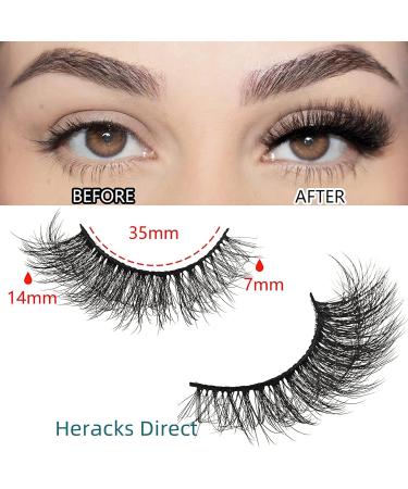 7 Pairs 3D Cat Eye False Eyelashes - Fluffy Volume Curly Faux Mink Reusable Makeup Lashes (TM26) for Stunning Looks - Buy Online on GoSupps.com
