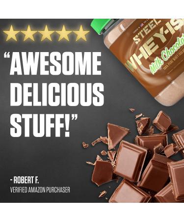 Steel Supplements Whey-Iso | Whey Isolate Protein Powder | Fast Absorbing | Lean Muscle Growth | Easy Digestion | Gluten Free | Low Carb | 25 Serving (Milk Chocolate) Milk Chocolate 25 Serving - Buy Online on GoSupps.com