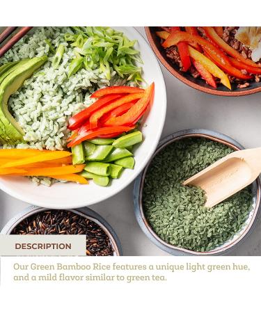 Fresh & Wild Short-Grain Green Jade Bamboo Rice with Fresh Bamboo Juice 1 lb - Healthy Chef-Inspired Grains - Buy Online on GoSupps.com
