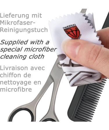 THREE SWORDS Stainless Steel Professional Hair Scissors & Thinning Scissors Set with Comb - Premium Hair Cutting Tools for Stylists - International Shipping Available - Buy Online on GoSupps.com