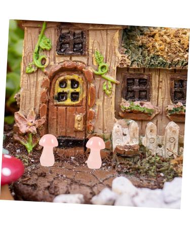 SUPVOX 2pcs Crystal Mushroom Mini Crystals Gemstone Mushrooms Stone Adornments for Micro Landscape Cake - Buy Online on GoSupps.com
