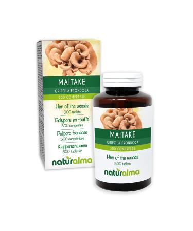 Maitake or Polypore in Tuft (Grifola frondosa or Polyporus frondosus) Naturalma Mushroom 150 g 300 Tablets Food Supplement Natural and Vegan